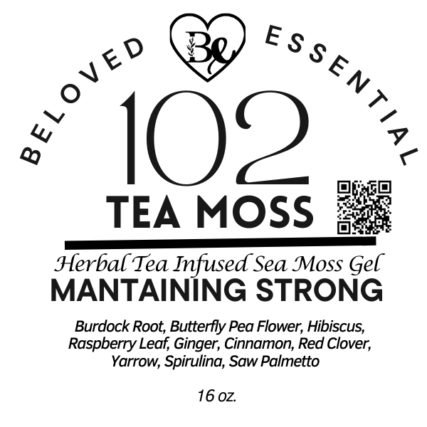 102 Essential Tea Moss - Handcrafted sea moss gel