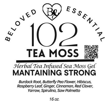 102 Essential Tea Moss - Handcrafted sea moss gel
